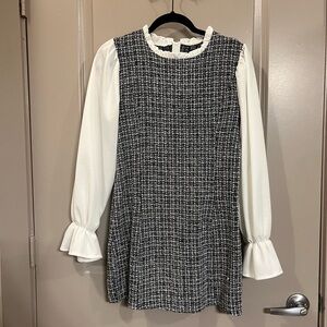 Tweed Long Sleeve Dress